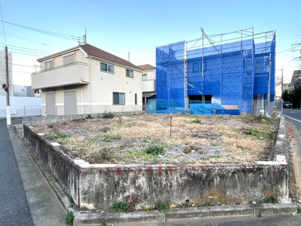 注文住宅用地　43坪 東南角地　建築条件無し