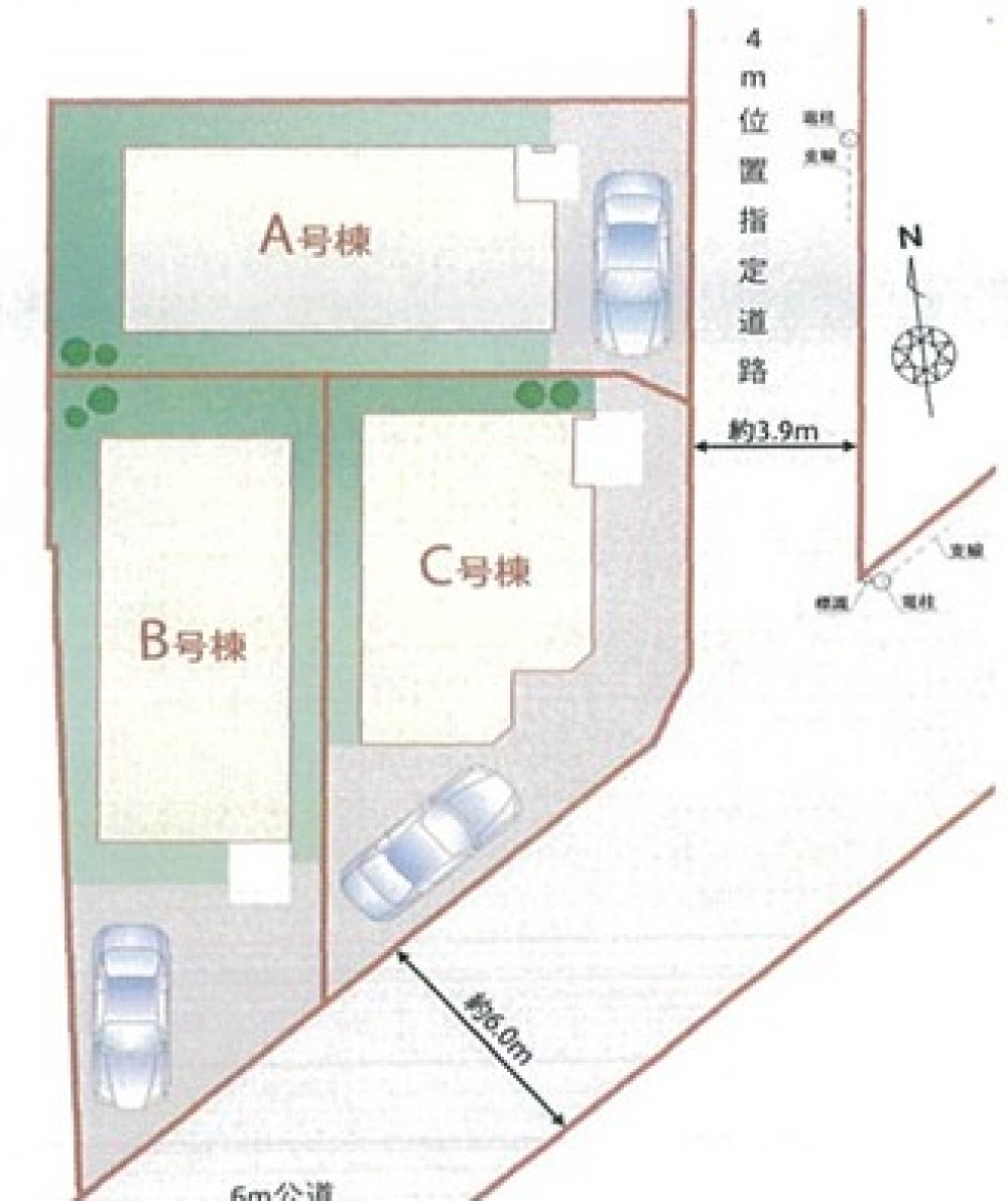 <dd>完成内覧受付中　新築住宅　全３棟</dd>